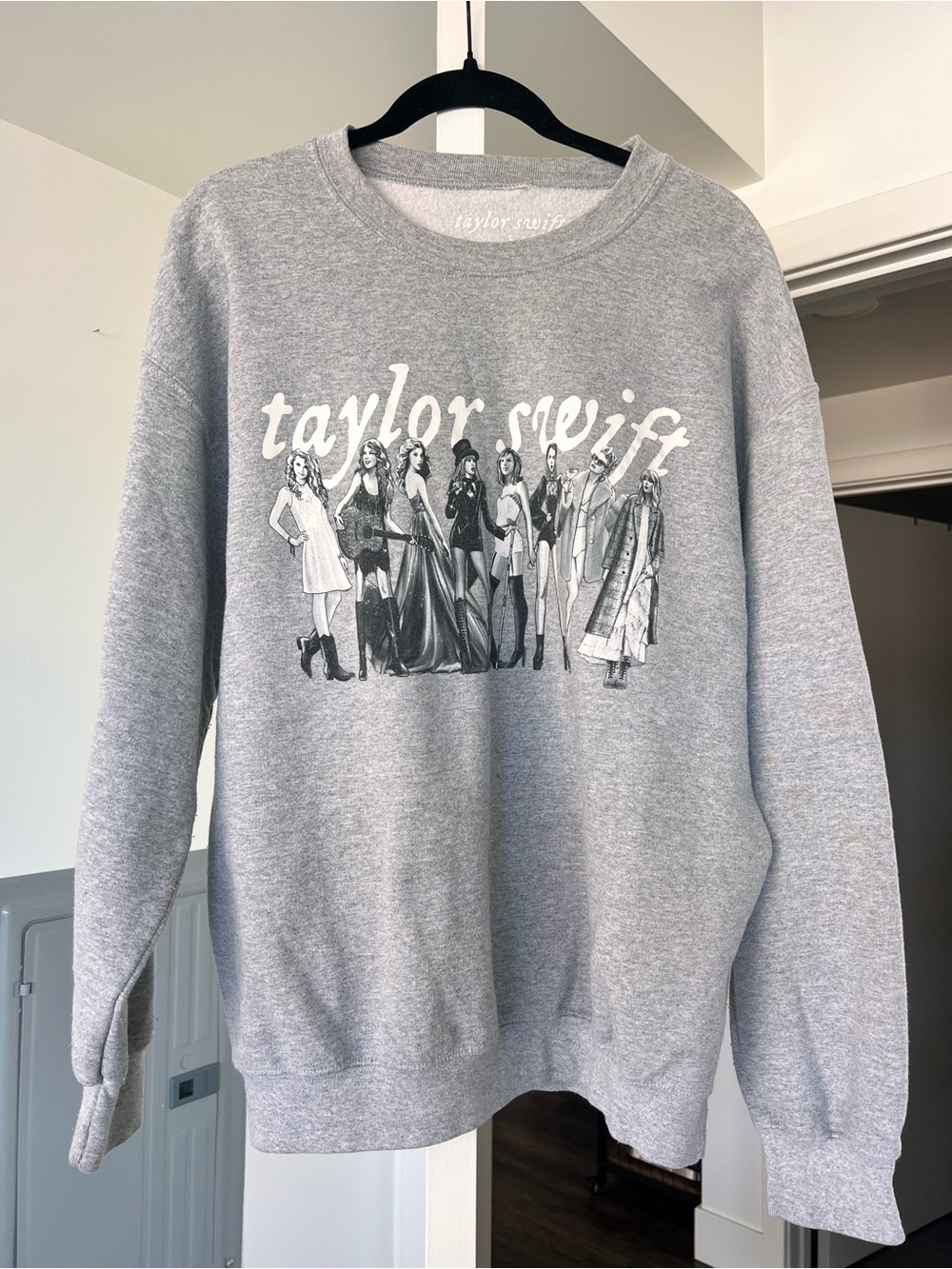 Taylor Swift Folklore Eras Gray Sweatshirt Gray Sz L